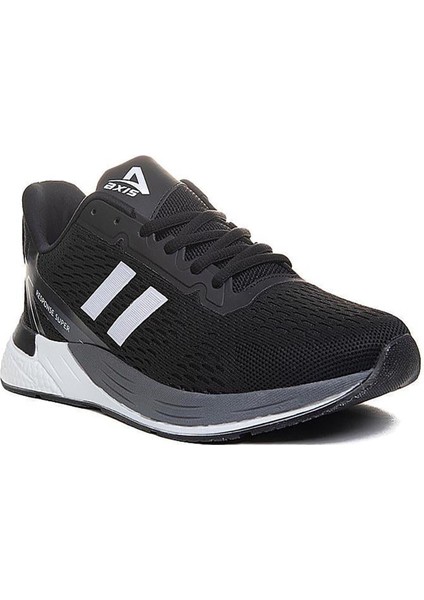 Axs Siyah Beyaz Triko Erkek Sneaker Spor Ayakkabı
