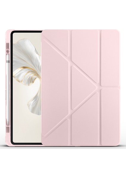 Honor Pad 9 Kılıf Zore Tri Folding Kalem Bölmeli Standlı Kılıf