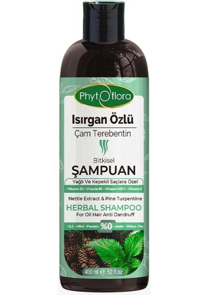 Isırgan Özlü Çam Terebentin Özlü Bitkisel Şampuan