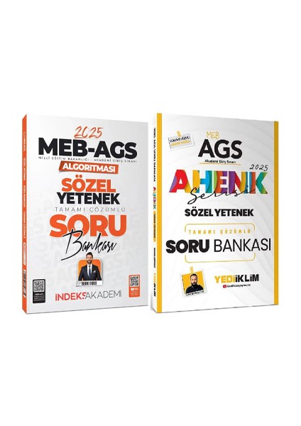 2025 Meb-Ags Sözel Yetenek Soru Bankası 2'li Set