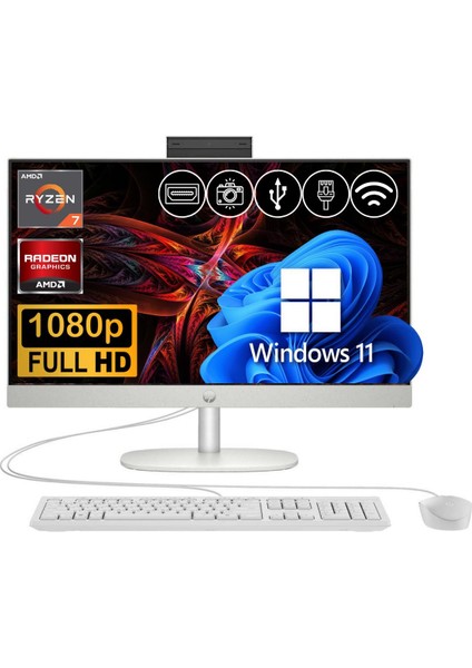 Proone 245 G10 Ryzen7 7730U 32GB 1tb M.2 SSD 9H6V1ET ATL34 23.8" Windows 11 Pro Beyaz All In One Bilgisayar
