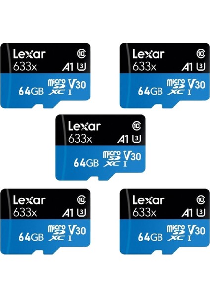 64GB 633X 100MB/S Sd Adaptörlü Microsdxc Hafıza Kartı