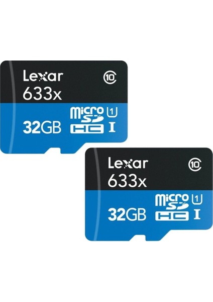 32GB 2'li Paket 633X 100MB/S Microsdhc Hafıza Kartı