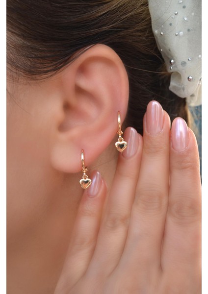 Bombeli Kalp Sallantılı Halka Küpe Helix Kıkırdak Lob Küpe 1 Adet fiyatları