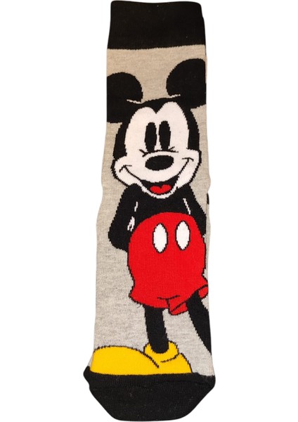 Mickey Mouse Desenli Soket Çorap