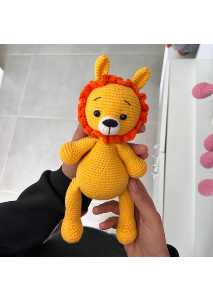 Amigurumi Aslan Oyuncak / Örgü Oyuncak / Uyku Arkadaşı