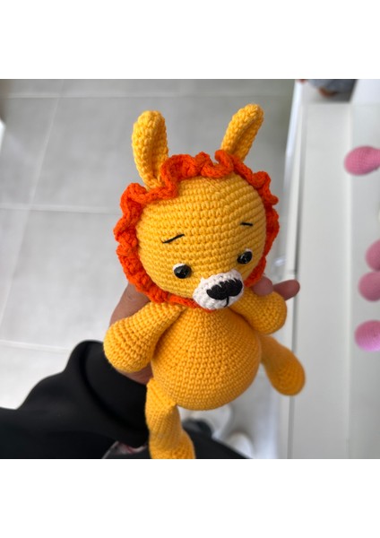 Amigurumi Aslan Oyuncak / Örgü Oyuncak / Uyku Arkadaşı