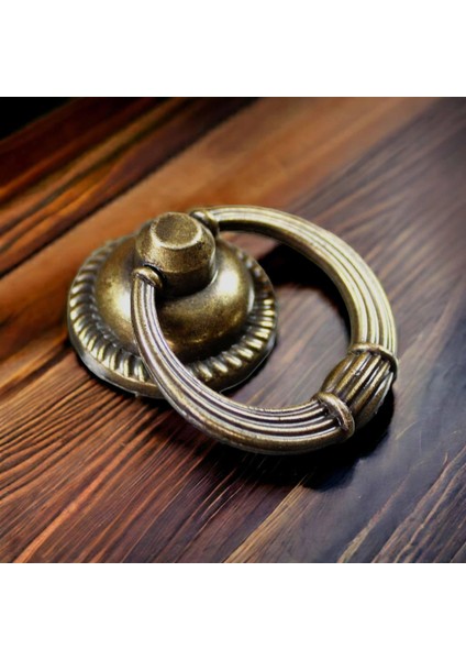 Eskitme Bronz Halka Çekmece ve Dolap Kulpu