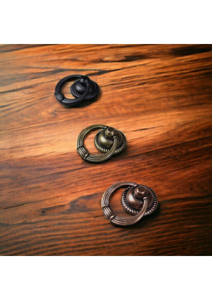 Eskitme Bronz Halka Çekmece ve Dolap Kulpu fırsatları