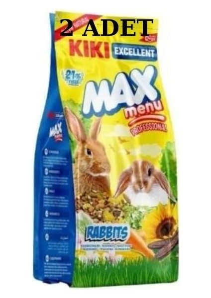 Excellent Max Menu Tavşan Yemi 500gr 2 Adet