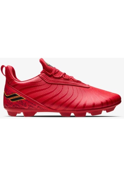 Ares 5 Kırmızı Slip-On Bağcıklı Erkek Krampon Futbol Ayakkabısı
