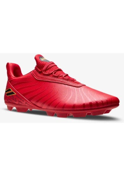 Ares 5 Kırmızı Slip-On Bağcıklı Erkek Krampon Futbol Ayakkabısı