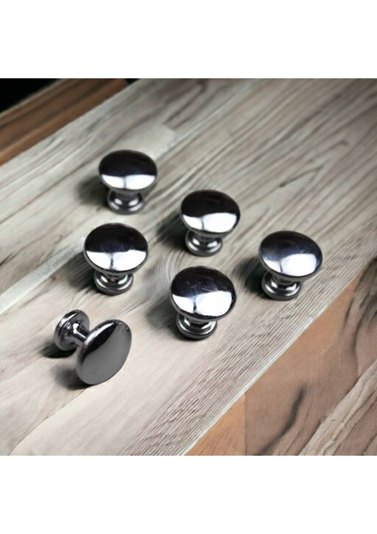 25 mm Krom Düğme Çekmece ve Dolap Kulpu