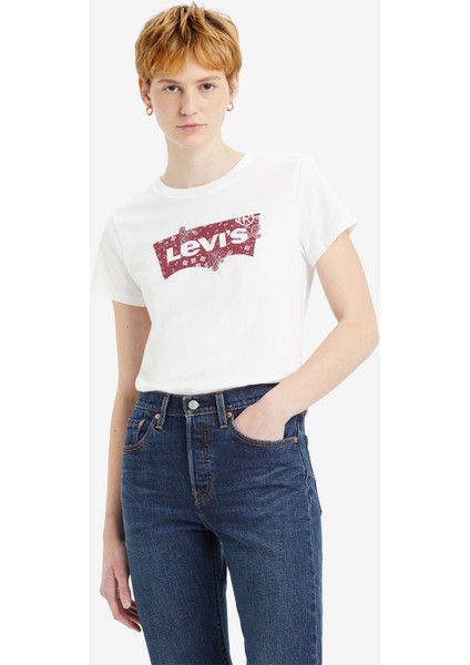 Lse The Perfect Kadın Beyaz T-Shırt A2086-0333