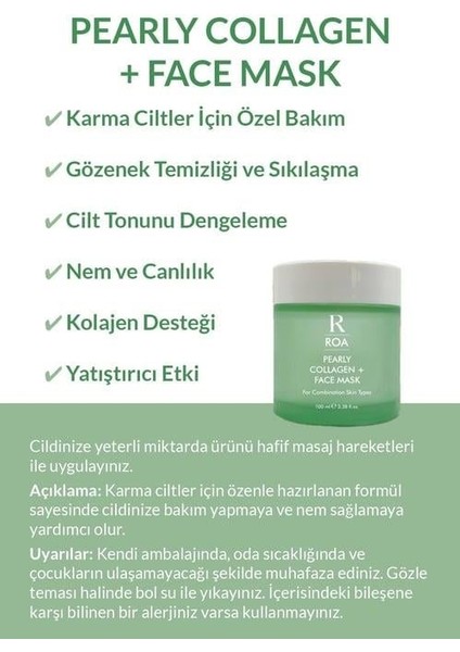 Pearly Collagen Karma Ciltler Için Yüz Kremi 50 ml fiyatları