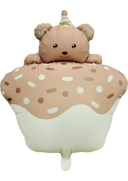 Retro Pastel Kek Folyo Balon Mavi 52.5-72.5 cm