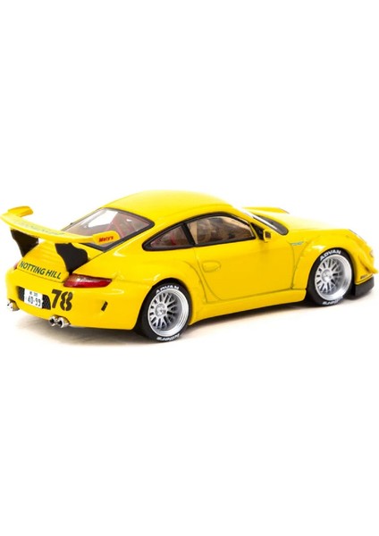 1:64 Diecast Rwb 997 Notting Hill Road Yellow Tarmac Model Araba