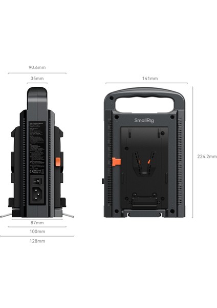 4578 V-Mount Çiftli Şarj Cihazı