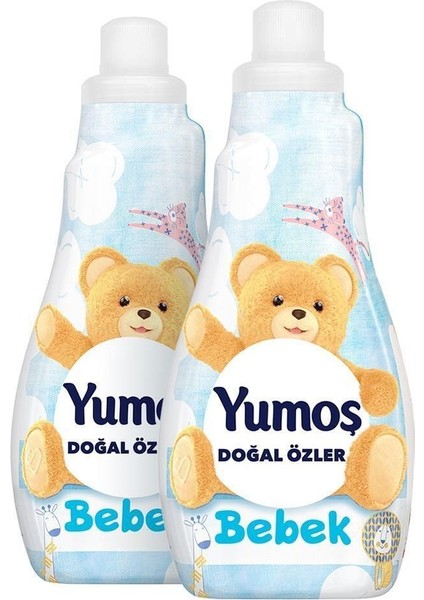 Konsantre Doğal Özler Bebek Çamaşır Yumuşatıcısı 2 x 1200 ml