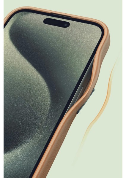 Apple iPhone 16 Pro Kılıf Güçlü Mıknatıs Magsafe Şarj Pu Deri Adora Kapak