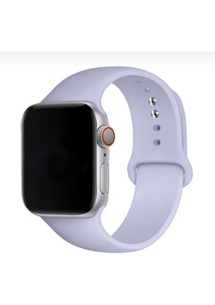 Apple Watch Kordon Düz Renk Silikon 38/40/41 mm Uyumlu Sky Blue