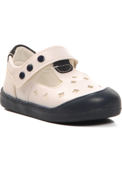 Beyaz - Lacivert Bebek Günlük Ayakkabı