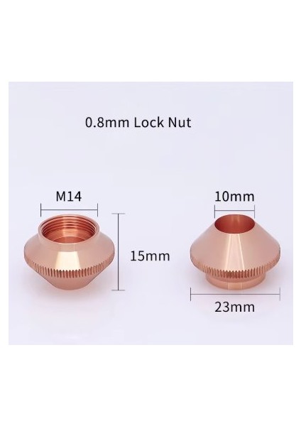 Lazer Kesim Makinesi Mermi Nozulu 0,8mm 10 Adet fiyatları