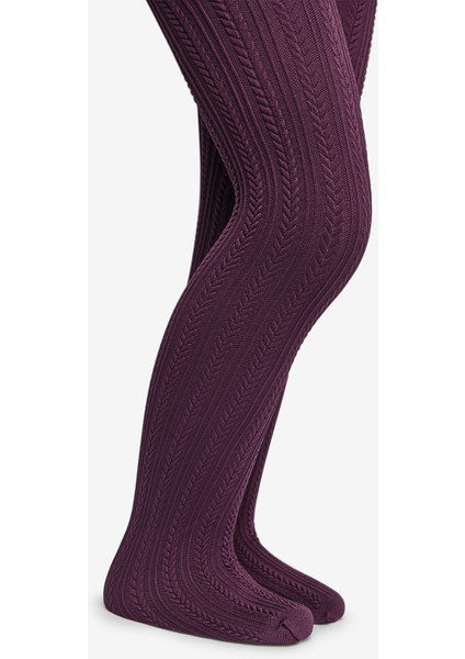 Pretty Knit Mor Külotlu Çorap modelleri