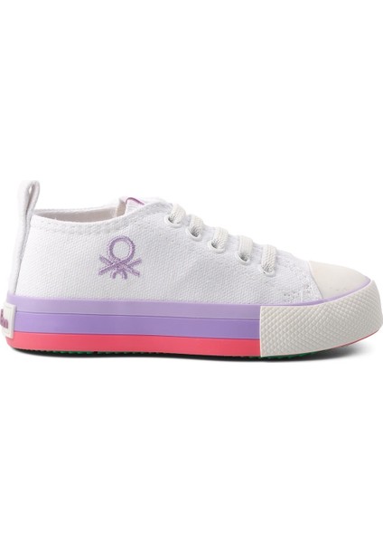 Beyaz-Lila Çocuk Spor Ayakkabı modelleri