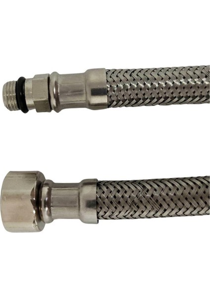 Batarya Flex Hortum 3/8-M10 Kısa Uç 2'li Set