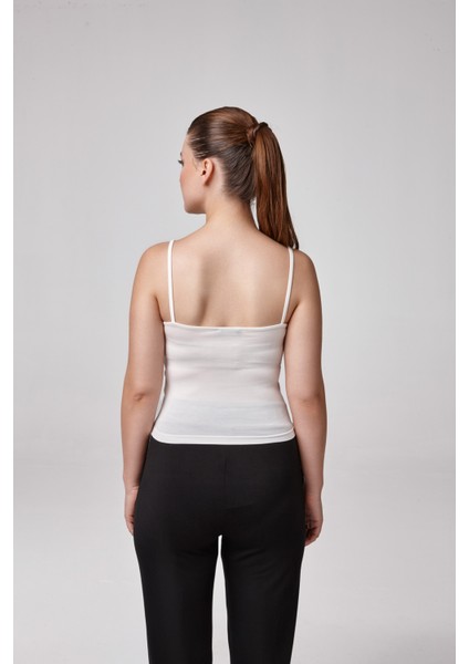 Kadın Ince Askılı T-Shirt Body Fıt Kalıp fiyatları