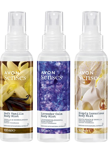 Senses Simply Luxurious Lavender Calm ve Soft Vanilla Vücut Spreyi Paketi