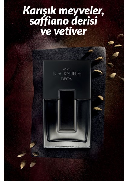 Black Suede Dark Erkek Parfüm Rollon ve Saç Vücut Şampuanı Paketi