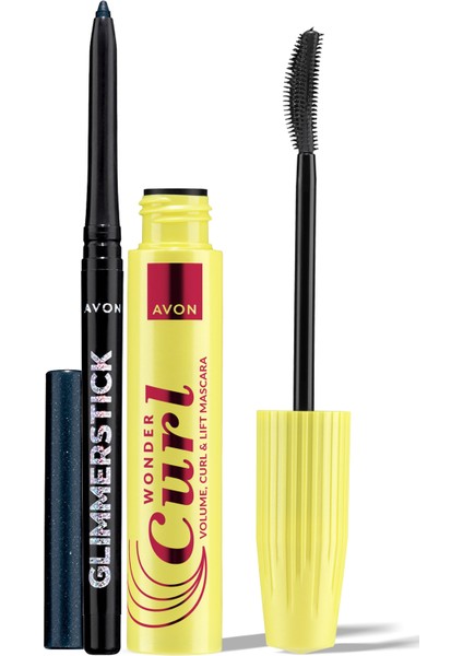 Wondercurl Maskara ve Pırıltılı Göz Kalemi Paketi