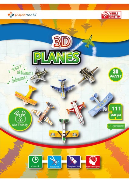 Maket Uçak3 Boyutlu Puzzle