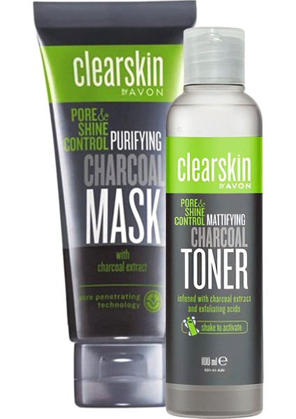 Pore Shine Kömür Maske ve Matlaştırıcı Tonik Paketi