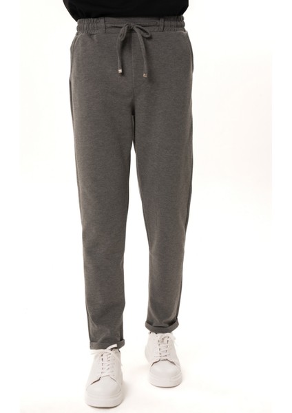 Erkek Antrasit Slim Fit Lastikli Jogger Pantolon fiyatları