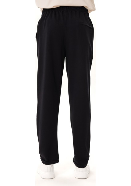 Erkek Lacivert Slim Fit Lastikli Jogger Pantolon