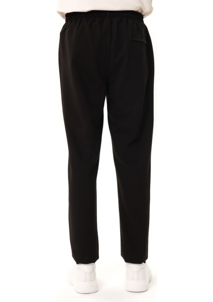 Erkek Siyah Slim Fit Lastikli Jogger Pantolon indirimleri