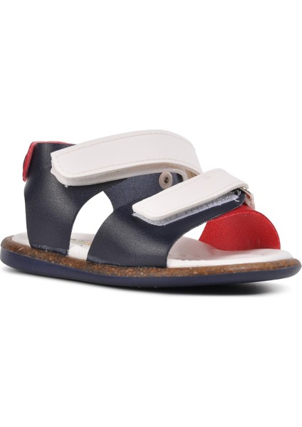Ayakmod Lacivert-Beyaz-Kırmızı Erkek Çocuk Sandalet