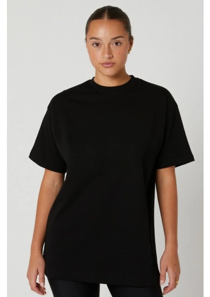 Bisiklet Yaka Oversize T-Shirt Basic