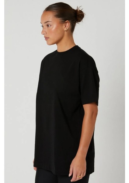 Bisiklet Yaka Oversize T-Shirt Basic fiyatları