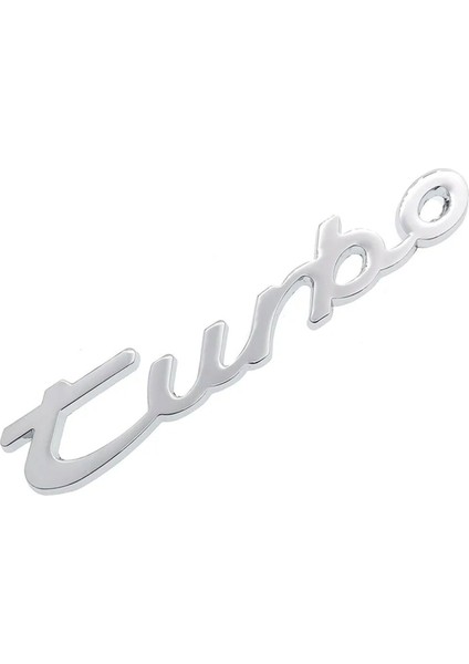 Turbo Yazı Metal 3m Bantlı Logo Stıcker