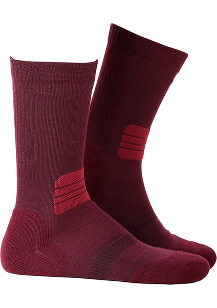 Active Çorap Unisex 3'lü Paket Bordo