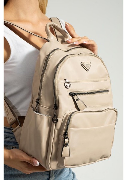 Saten Kumaş Kadın Sırt Çantası 35*25 cm Yağmur Itici Kumaş Mega Bag Günlük Kullanıma Uygun fiyatları
