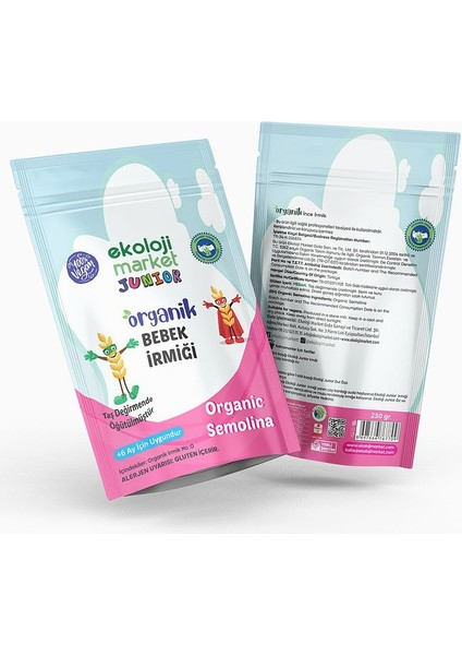 Organik Bebek Irmiği 250 gr 3 Lü Paket Organic Baby Semolina 250 gr 3 Pack indirimleri