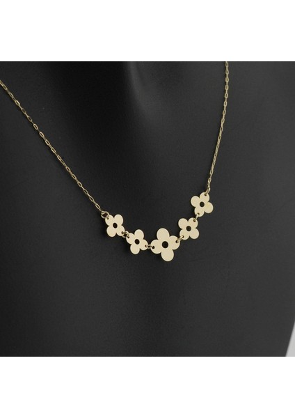 14K Altın Çiçek Bahçesi Kolye 4N37016