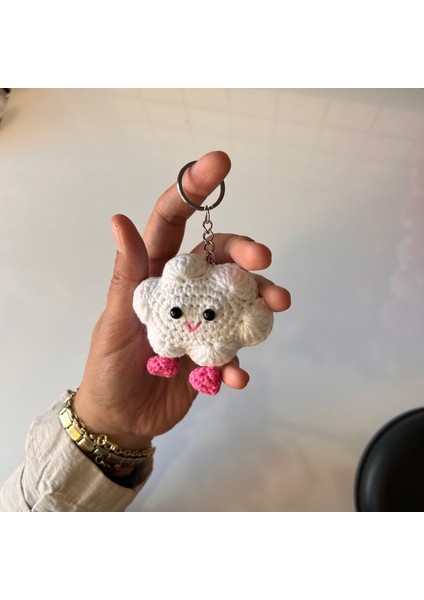 Amigurumi Bulut Örgü Anahtarlık / Pinterest anahtarlık / arkadaş hediyesi