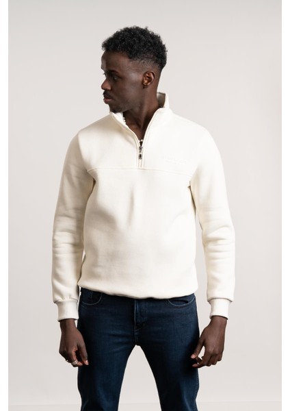 Fbı Fermuarlı Dik Yaka 3 Iplik Içi Şardonlu Slimfit Sweatshirt fiyatları