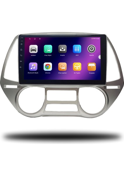 Carplayer Hyundai I20 2009-2011 Uyumlu Android Multimedya 2gb Ram 32GB Hafıza fiyatları